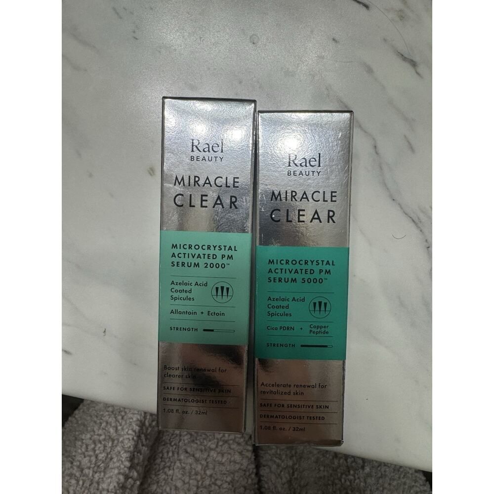 Rael Beauty Miracle Clear Microcrystal PM Serum 2000 & 5000 Azelaic Acid 32ml